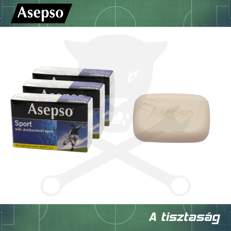 Szappan 3 db-os Asepso Sport ANTIBAKTERIÁLIS szappan 3x80 g