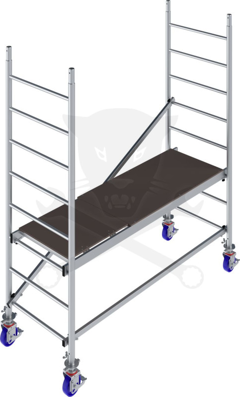 Alumínium gurulóállvány Krause Monto ProTec 2,9 méter x 2 m x 0,7 m