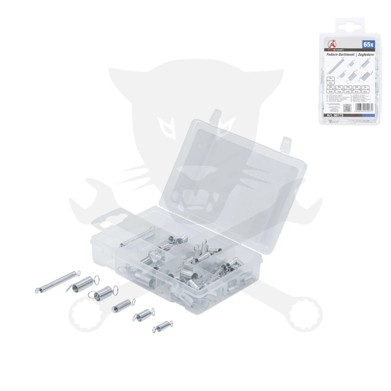 Rugó készlet 65 db-os - húzó rugók - BGS