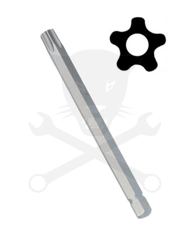 Bit ötágú torx T-20 88 mm lyukas Genius