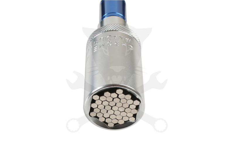 Dugókulcs - crowafej multi univerzális "túlélő fej" + T-fogó 9-21 mm