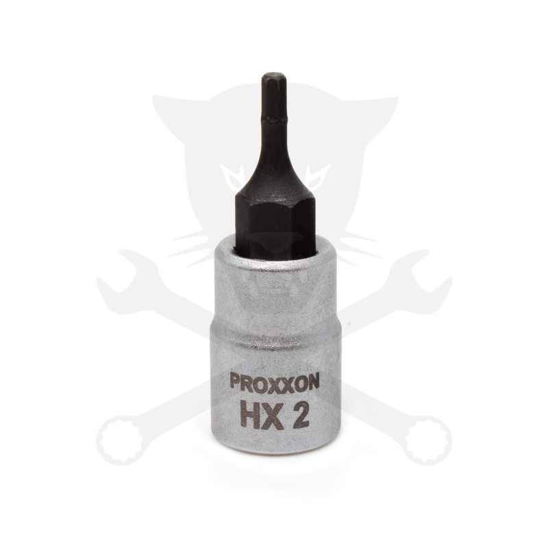Rátűzőkulcs - crowa+bit 1/4" Imbusz HX2 Proxxon