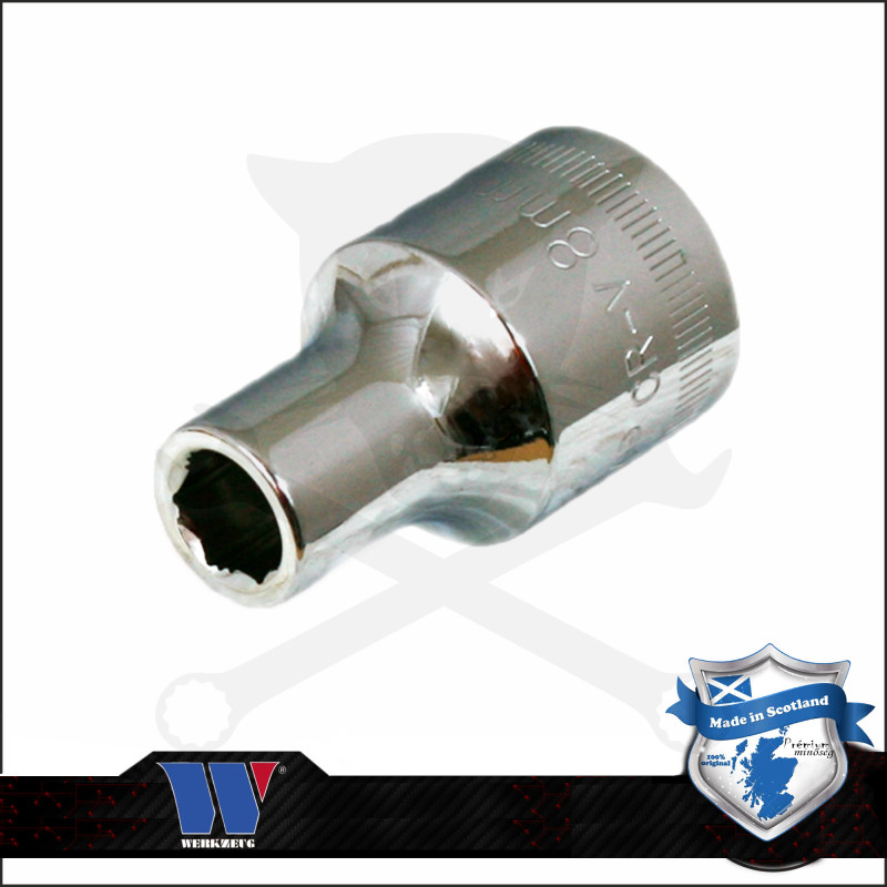 Lok-Typ Dugókulcs - crowafej 1/2" 8 mm 6 lap normál - Welzh