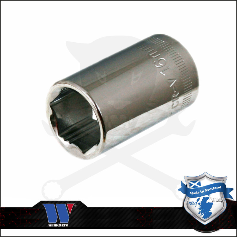 Lok-Typ Dugókulcs - crowafej 1/2" 16 mm 6 lap normál - Welzh