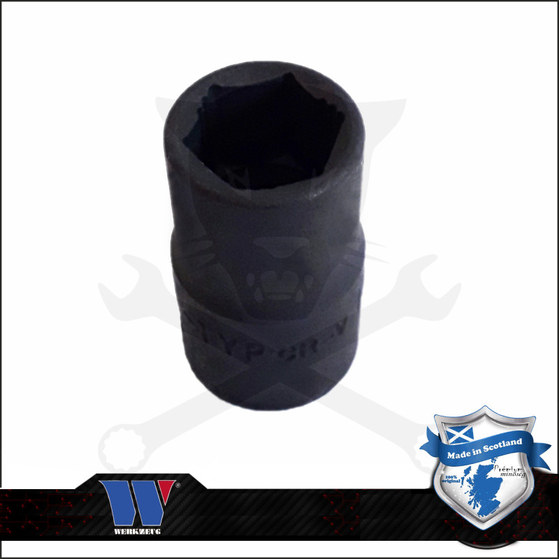 Lok-Typ Légkulcsfej - gépifej 1/2" 10 mm 6 lap alacsony - Welzh