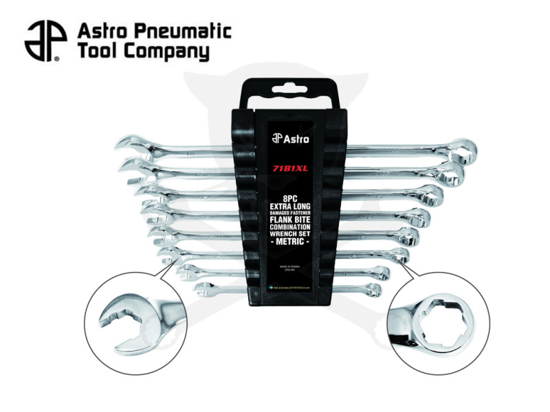 Csillag-villáskulcs készlet 08 db-os sérült csavarokhoz, Astro -