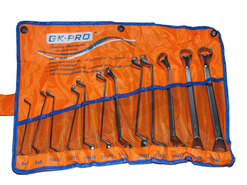 Csillag-csillagkulcs készlet hajlított 12 db-os 6-32 mm - GK-Pro