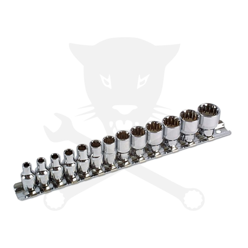 Dugókulcs - crowafej készlet 1/4" Gear Lock - Alldrive 13 db 4-14mm -TS20