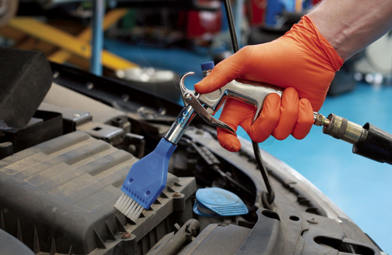 Lefújó pisztoly felület tak. kefével, 40x20 mm, 100 psi -AT18