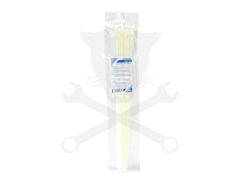 Kábelkötegelő 4,8x400 - Fehér - SMA (CT400/4,8)