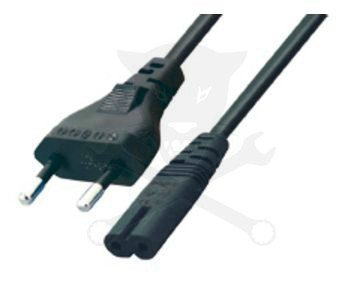 Hálózati csatlakozókábel "lapos" 2x0,75 1,5m ( N1/VDE )