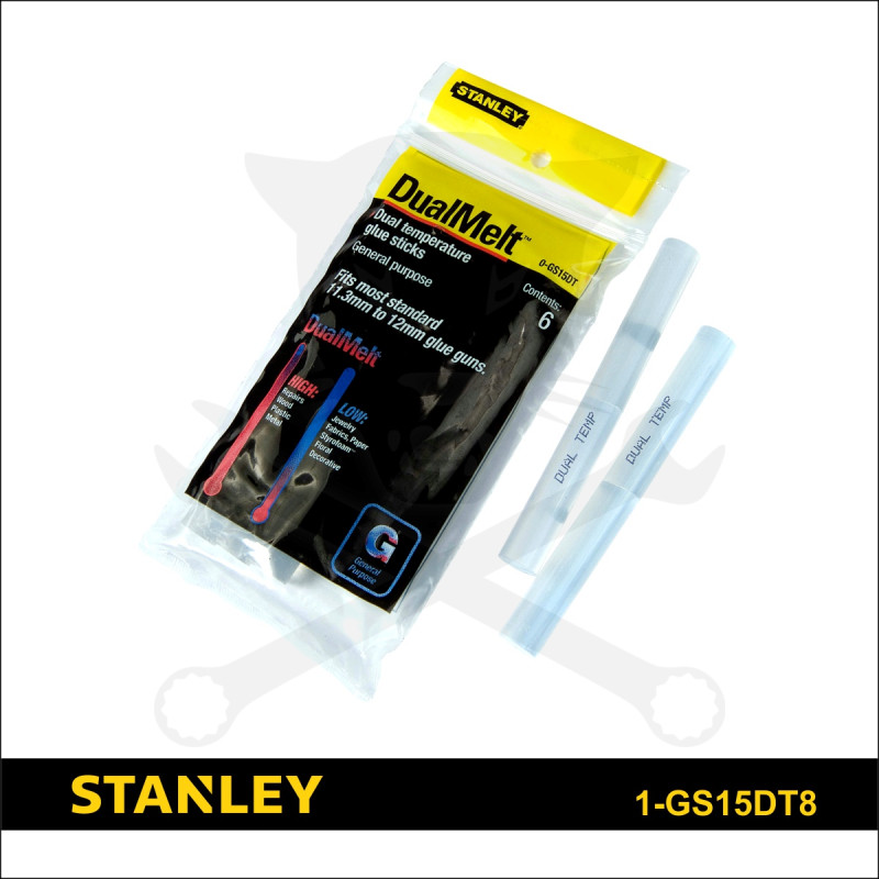 Ragasztórúd (ragasztópatron) pisztolyba - 11.3 mm 6 db - Stanley