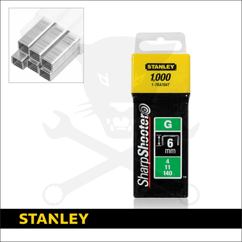 Tűzőkapocs G típus, ipari - 12 mm 1000 db - Stanley