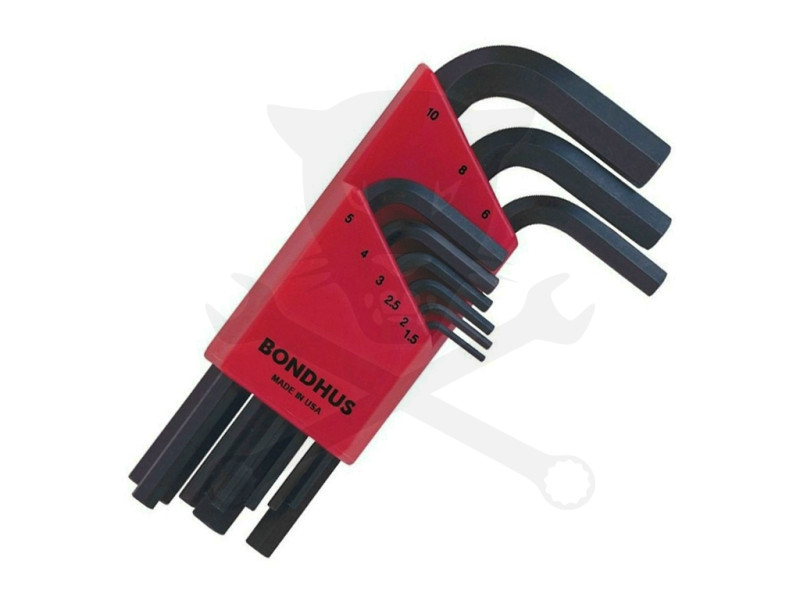 Imbuszkulcs készlet rövid, egyenesv. 1.5-10 mm - HLX9MS Bondhus (12299)