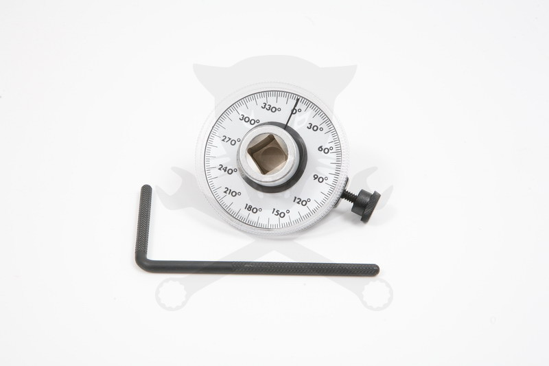 Szögmérő nyomatékkulcshoz - hajlított karral 1/2"