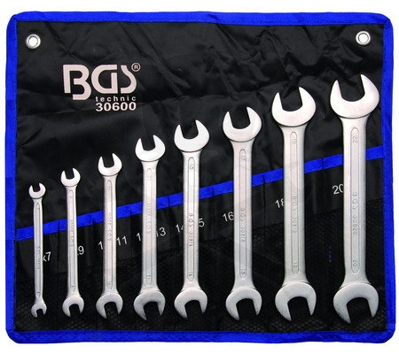 Villás-villáskulcs készlet 8 db-os 6-22 mm - BGS