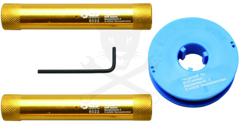 Szélvédőkivágó szerszám készlet drótos BGS