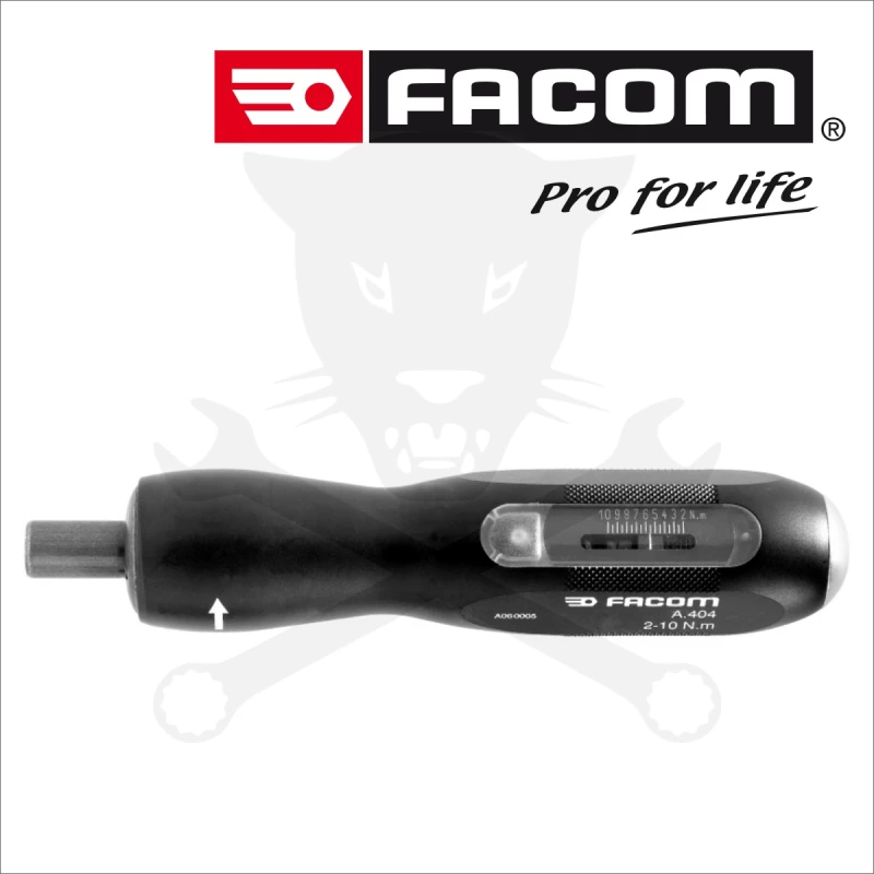 Nyomatékcsavarhúzó, jobbos, kalibrált - 0.5-2.5 Nm - Facom