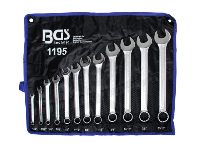 Csillag-villáskulcs készlet 12 db COLOS 1/4"- 15/16" BGS