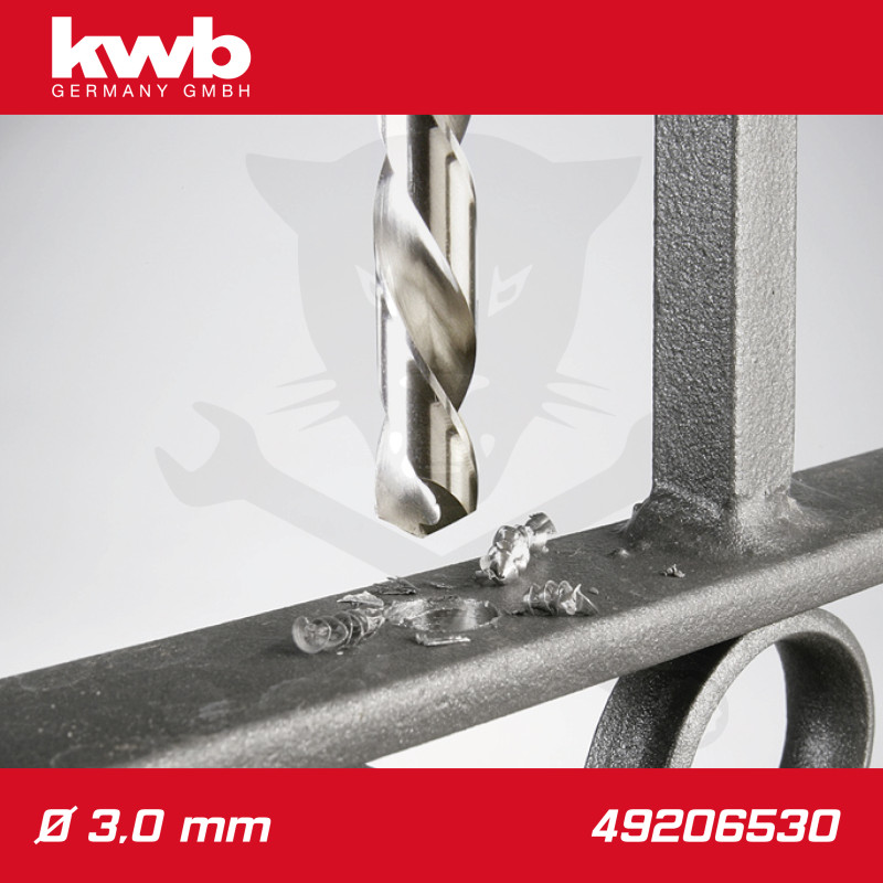 Csigafúró 3,0 mm HSS-G DIN 338 Silver Star, profi 2 db-os - KWB