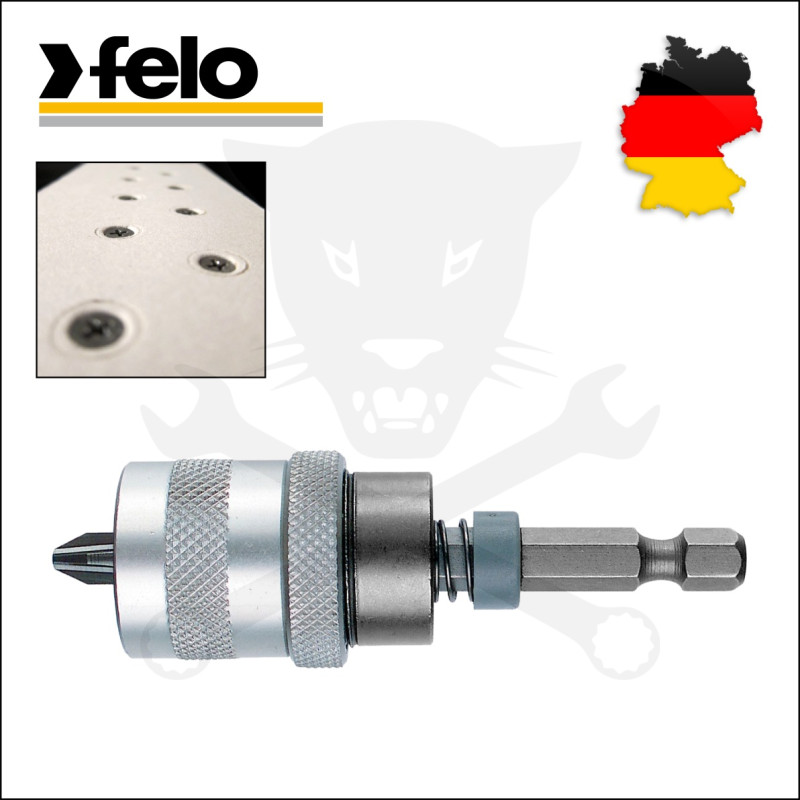 Bit tartó - gipszkartoncsavar-, állítható, gépi 1/4" x 79 mm - Felo