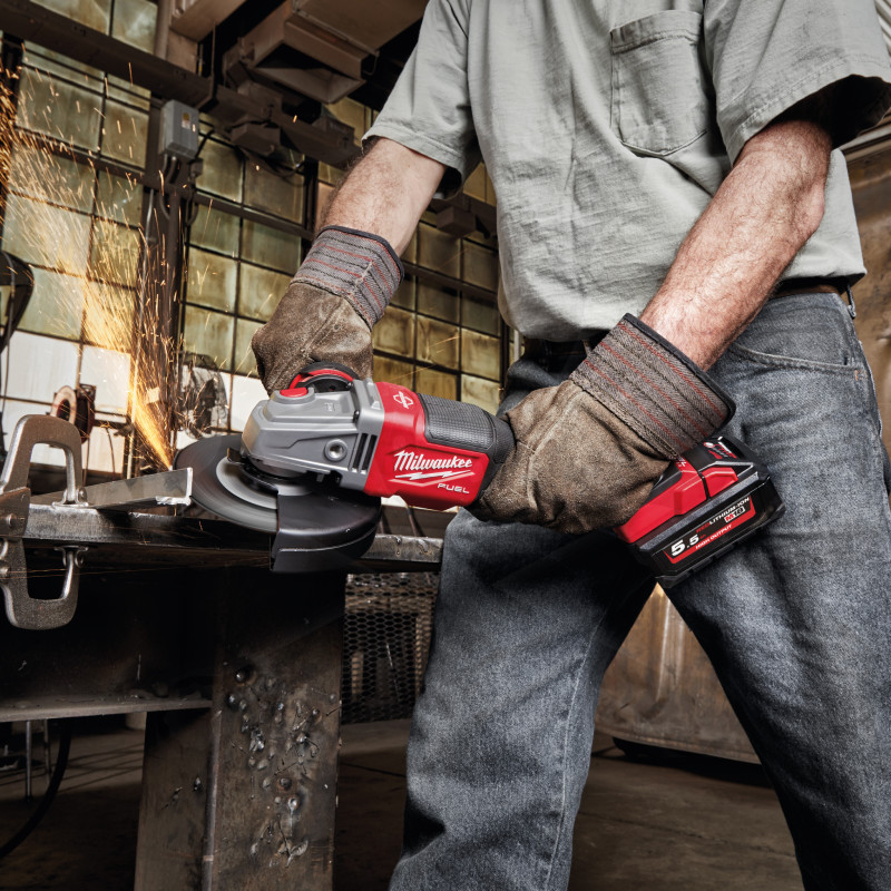 Sarokcsiszoló, akkus 18V 125 mm - akku nélkül - Milwaukee (M18 FHSAG125XPDB-0X)