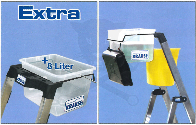 Létra ALU lépcsőfokos álló 1x 5 fokos - Krause Monto SECURY