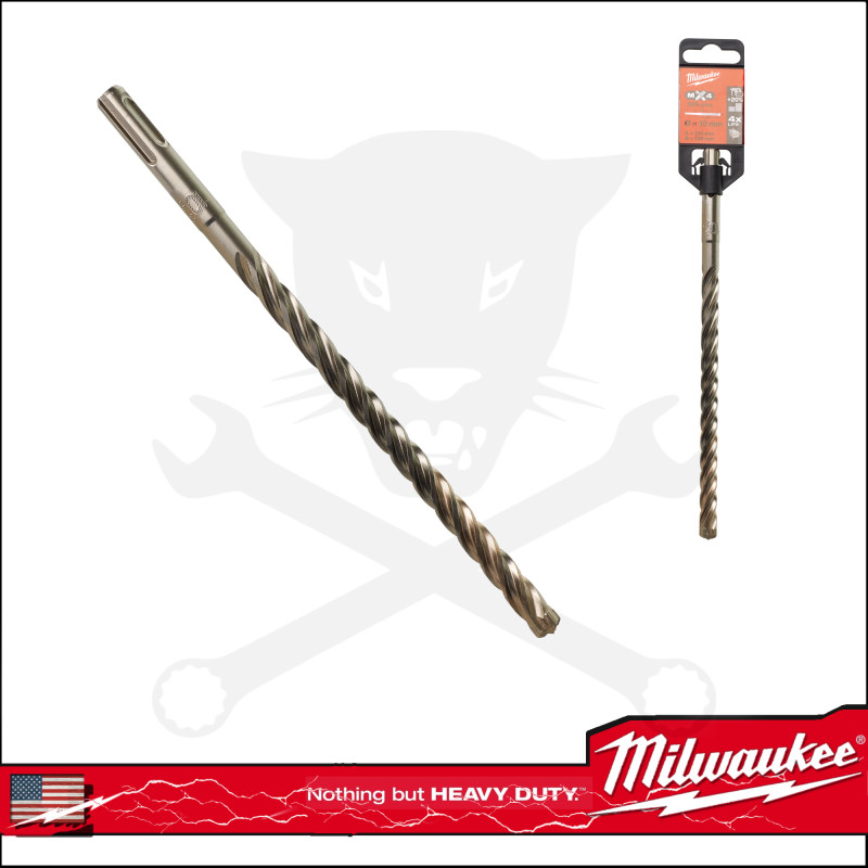 Kőzetfúró 10 x 215 mm - négyélű SDS-Plus - MX4 Milwaukee