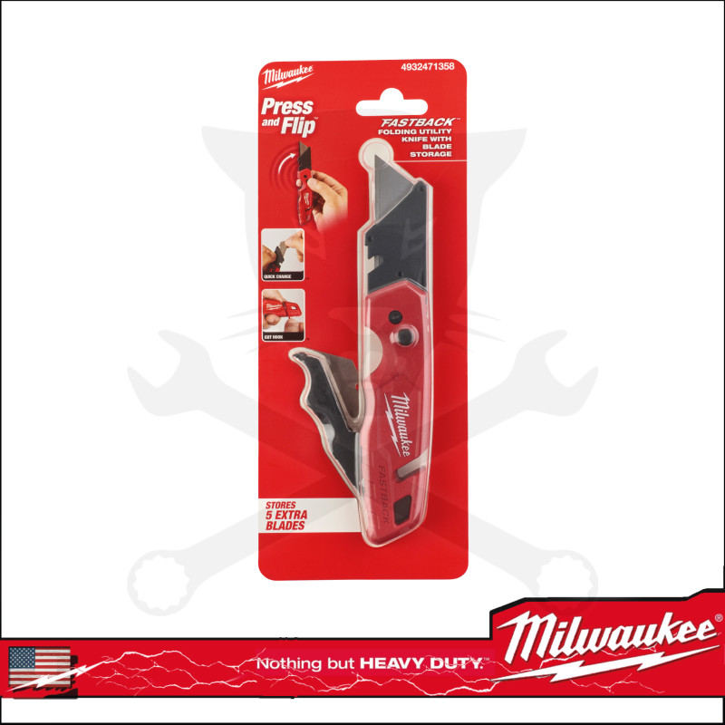 Vágókés, összecsukható, pengetartós Milwaukee