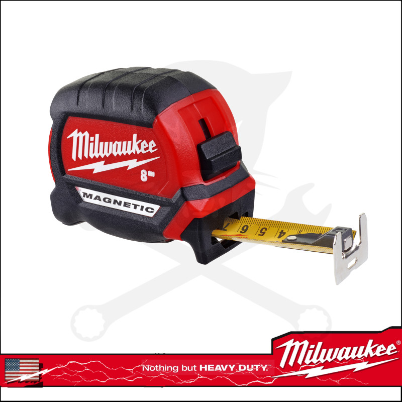 Mérőszalag 8 m x 27 mm gumírozott mágneses - Milwaukee