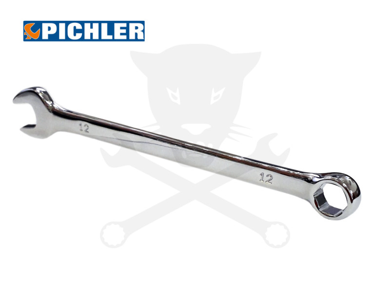 Csillag-villáskulcs - HATLAPÚ - 12 mm x 175 mm - 15 fokos