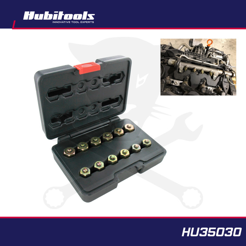 Nyomásteszter PressureDiag-hoz Adapter: Common Rail dugó készlet 12 db-os