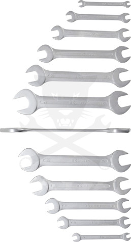 Villás-villáskulcs készlet 12 db-os 6-32 mm - hidegen kovácsolt - BGS