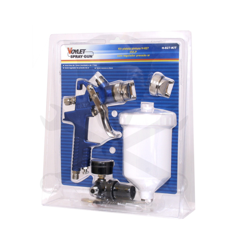 Festékszóró pisztoly, felsőtartályos készlet 1,4+2,0 mm+szabályzó