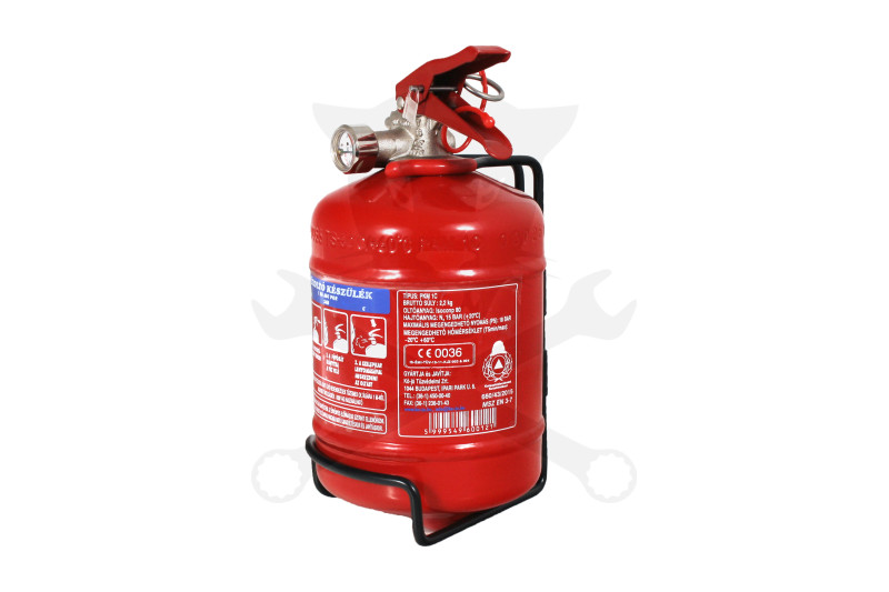 Porral oltó tűzoltókészülék 1 kg-os órás