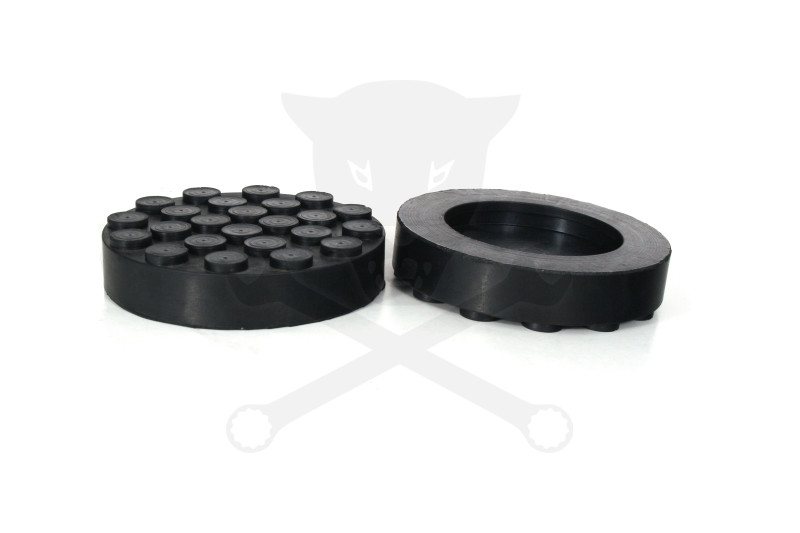 Gumipogácsa csápos emelőhöz 120/ 85 mm-es peremes+betét pöttyös