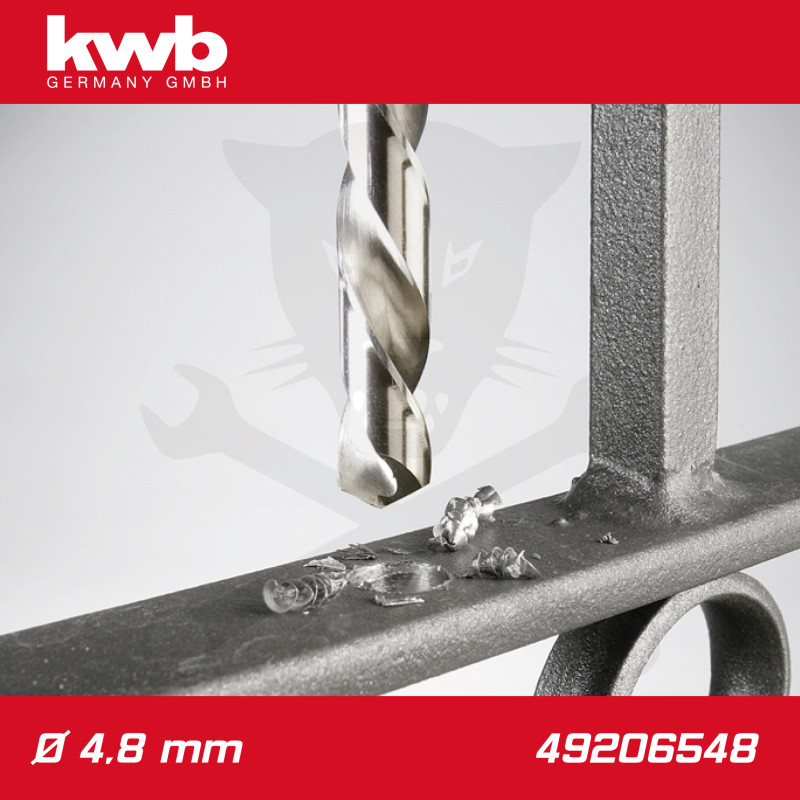 Csigafúró 4,8 mm HSS-G DIN 338 Silver Star, profi - KWB