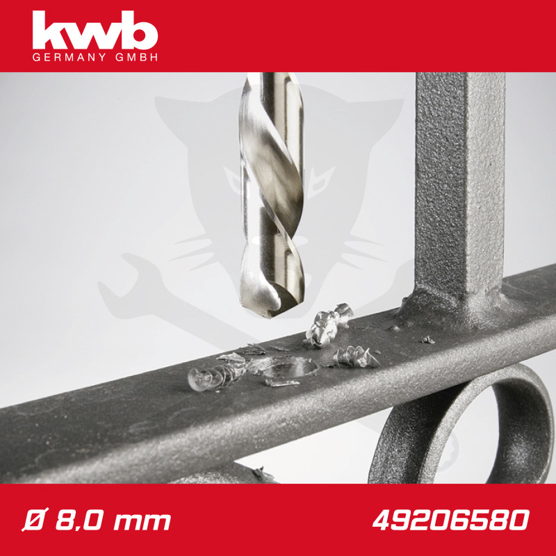 Csigafúró 8,0 mm HSS-G DIN 338 Silver Star, profi - KWB