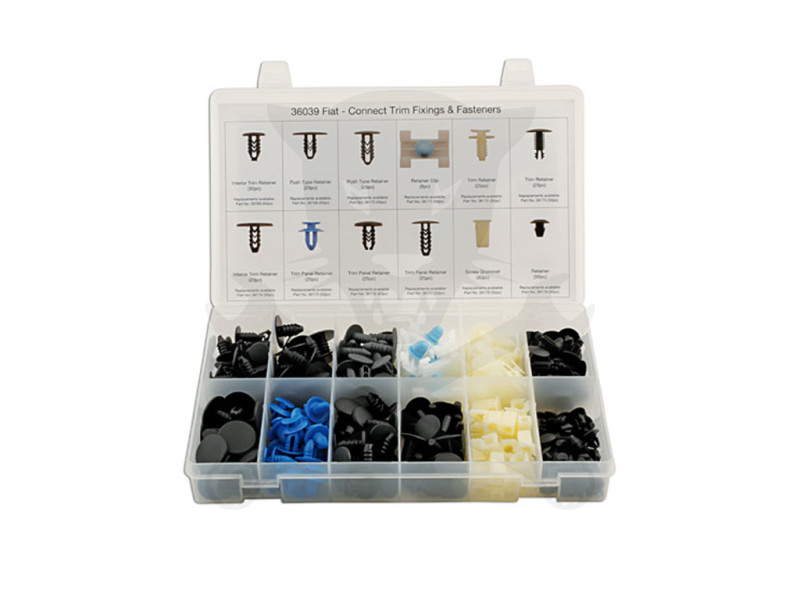 Műanyag patent készlet, válogatott, Fiat gépk. - 308 db