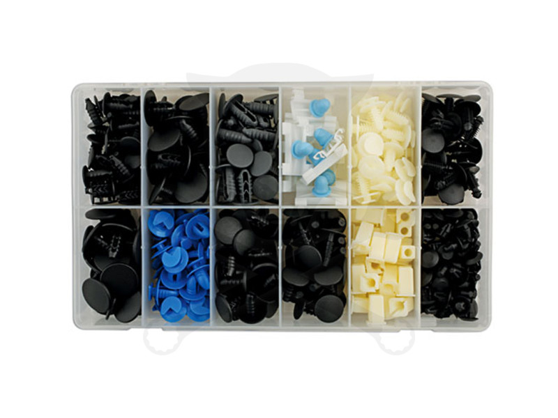 Műanyag patent készlet, válogatott, Fiat gépk. - 308 db