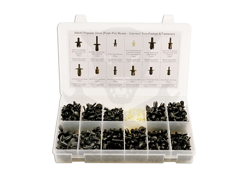 Műanyag patent készlet (Push-Pin) patentek 350 db