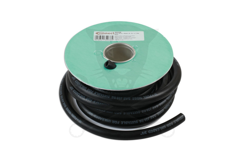 Üzemanyagtömlő 10 mm x 7.6 méter - fekete spec. gumicső