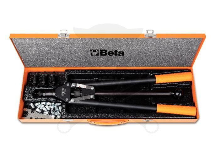 Szegecsanya behúzó - roppantó készlet- kétkezes M5-M6-M8-M10 - Beta