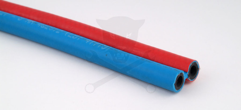 Hegesztő ikertömlő Acetylen-Oxigen 8 - 6 mm - 20 Bar