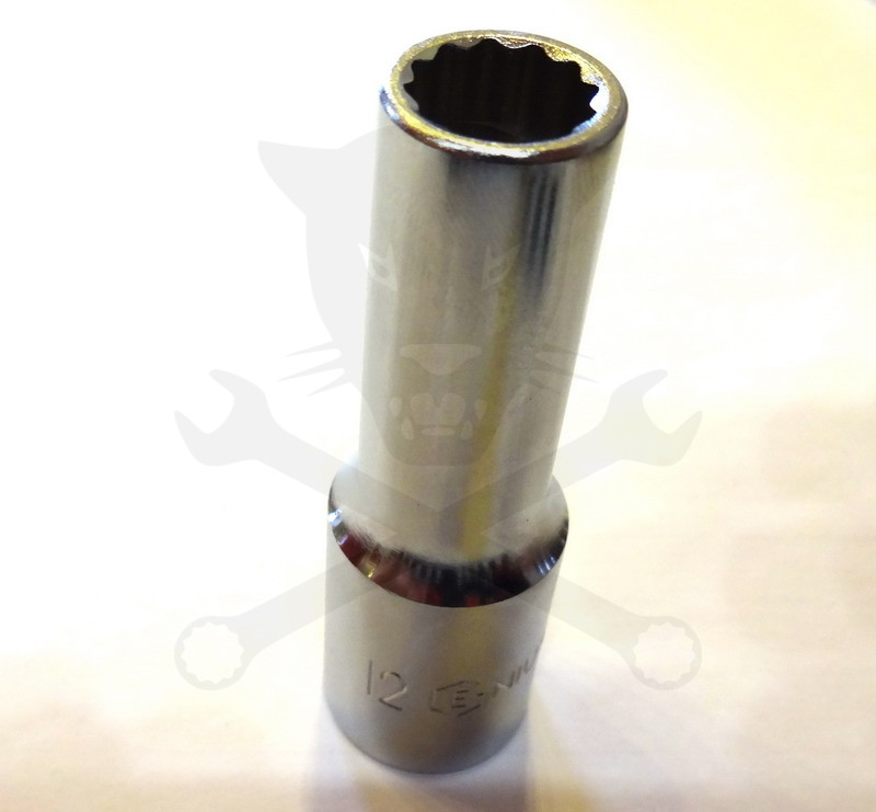 Dugókulcs - crowafej 1/2" 12 szög hosszú 12 mm Genius