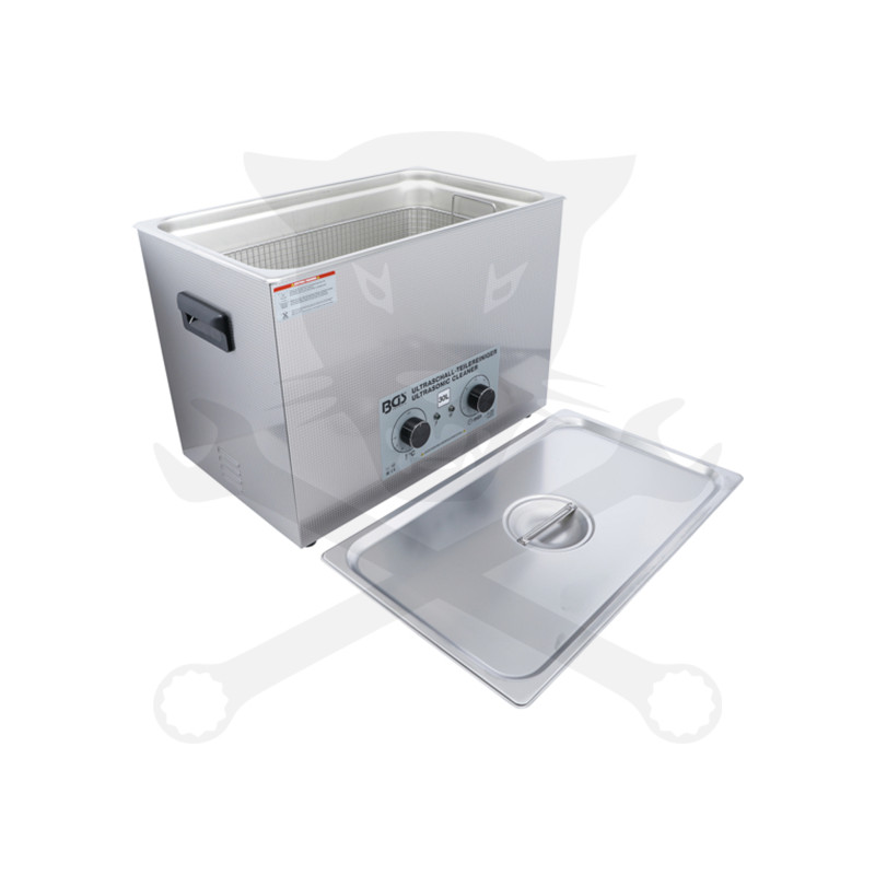 Ultrahangos tisztító berendezés 30 liter 600W + fűtés 500W - BGS