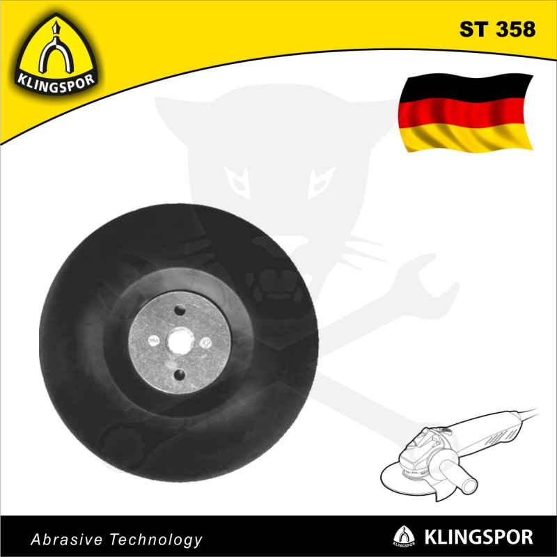 Gumitányér, fíbertárcsa-felfogó 115 mm M14 - KLN