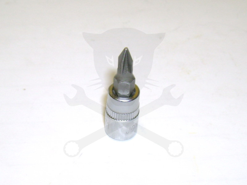 Rátűzőkulcs - crowa+bit 1/4" kereszt PZ1