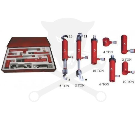 Karosszéria nyomató-huzató henger készlet 7 db-os