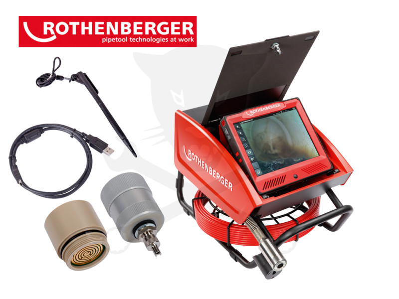 Videoszkóp - inspekciós kamera 40 mm IP68 30 m-es Csővizsgáló+ Kocsi